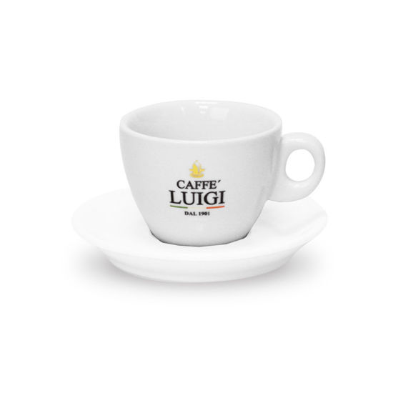 Picture of WHITE DOUBLE CAPPUCCINO CUP CAFFE' LUIGI