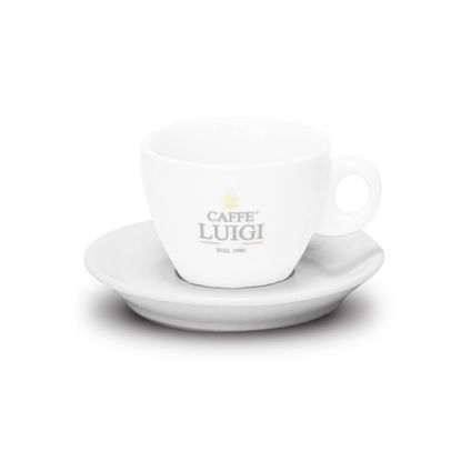 Picture of WHITE DOUBLE CAPPUCCINO SAUCER CAFFE' LUIGI